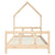 Kids Bed Frame 92x187 cm Single Solid Wood Pine