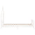 Kids Bed Frame White 92x187 cm Single Solid Wood Pine