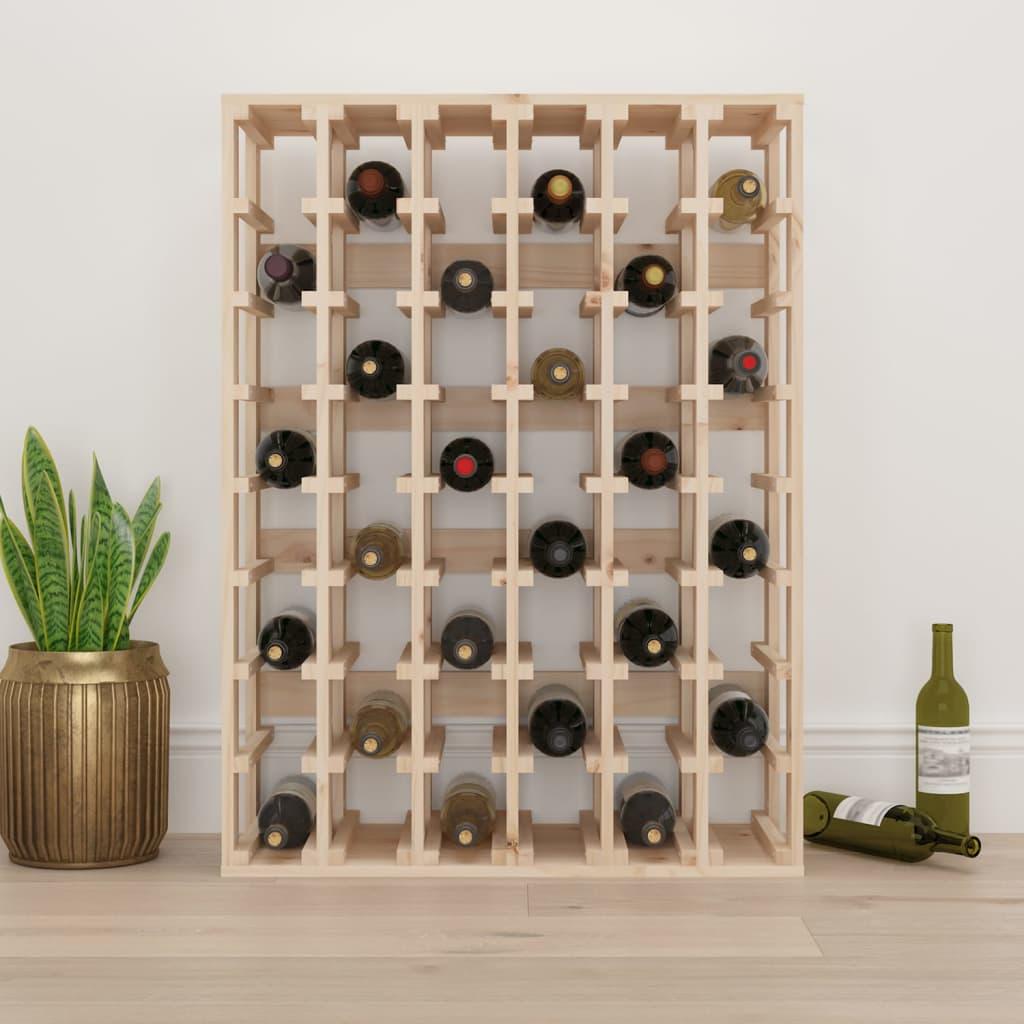 Wine Rack 70x33x94 cm Solid Wood Pine