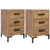 Bedside Cabinets 2 pcs 40x30x55 cm Solid Wood Pine