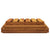 3-Tier Folding Shelf Brown 43x31x63 cm Solid Wood Acacia