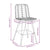 Bar Stools 2 pcs 45x56x103.5 cm PE Rattan and Steel