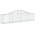 Arched Gabion Baskets 4 pcs 200x30x40/60 cm Galvanised Iron