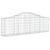 Arched Gabion Baskets 2 pcs 200x30x60/80 cm Galvanised Iron