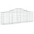 Arched Gabion Baskets 7 pcs 200x30x60/80 cm Galvanised Iron