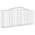 Arched Gabion Baskets 2 pcs 200x30x80/100 cm Galvanised Iron