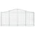 Arched Gabion Baskets 3 pcs 200x30x80/100 cm Galvanised Iron