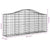 Arched Gabion Baskets 3 pcs 200x30x80/100 cm Galvanised Iron