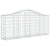 Arched Gabion Baskets 6 pcs 200x30x80/100 cm Galvanised Iron