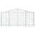 Arched Gabion Baskets 6 pcs 200x30x80/100 cm Galvanised Iron