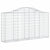 Arched Gabion Baskets 4 pcs 200x30x100/120 cm Galvanised Iron