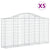 Arched Gabion Baskets 5 pcs 200x30x100/120 cm Galvanised Iron