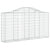 Arched Gabion Baskets 5 pcs 200x30x100/120 cm Galvanised Iron