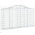 Arched Gabion Baskets 9 pcs 200x30x100/120 cm Galvanised Iron