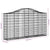 Arched Gabion Baskets 9 pcs 200x30x100/120 cm Galvanised Iron