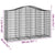 Arched Gabion Baskets 2 pcs 200x50x120/140 cm Galvanised Iron