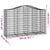 Arched Gabion Baskets 6 pcs 200x50x120/140 cm Galvanised Iron