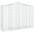 Arched Gabion Baskets 2 pcs 200x50x140/160 cm Galvanised Iron
