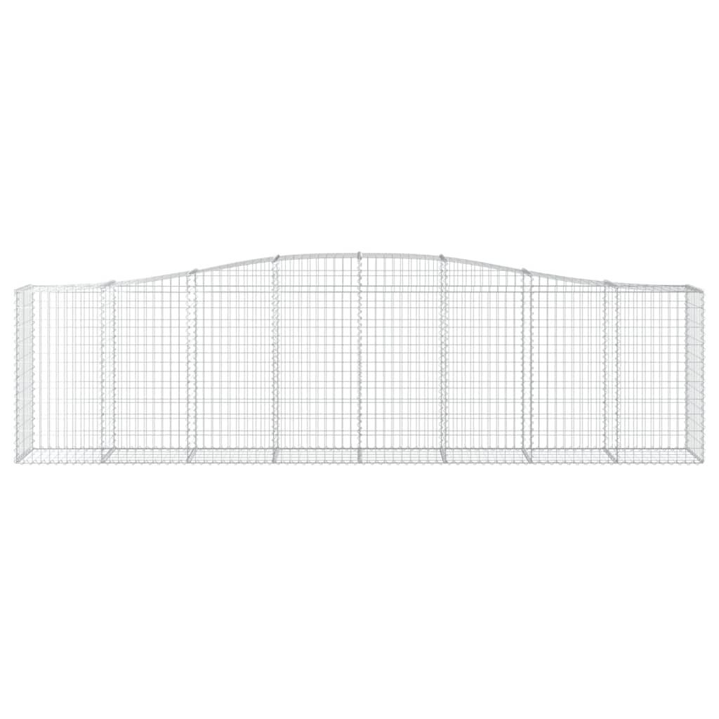 Arched Gabion Baskets 10 pcs 400x50x100/120 cm Galvanised Iron