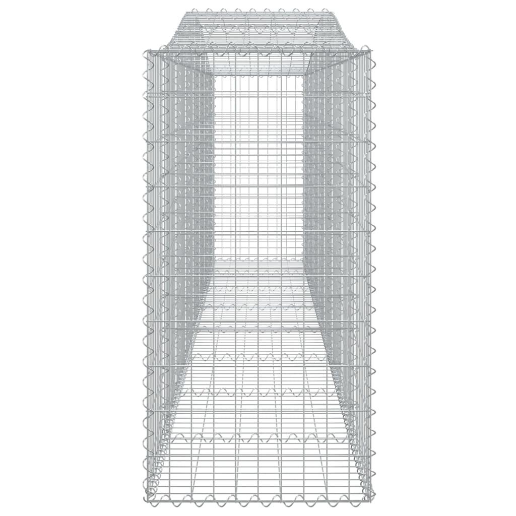 Arched Gabion Baskets 10 pcs 400x50x100/120 cm Galvanised Iron
