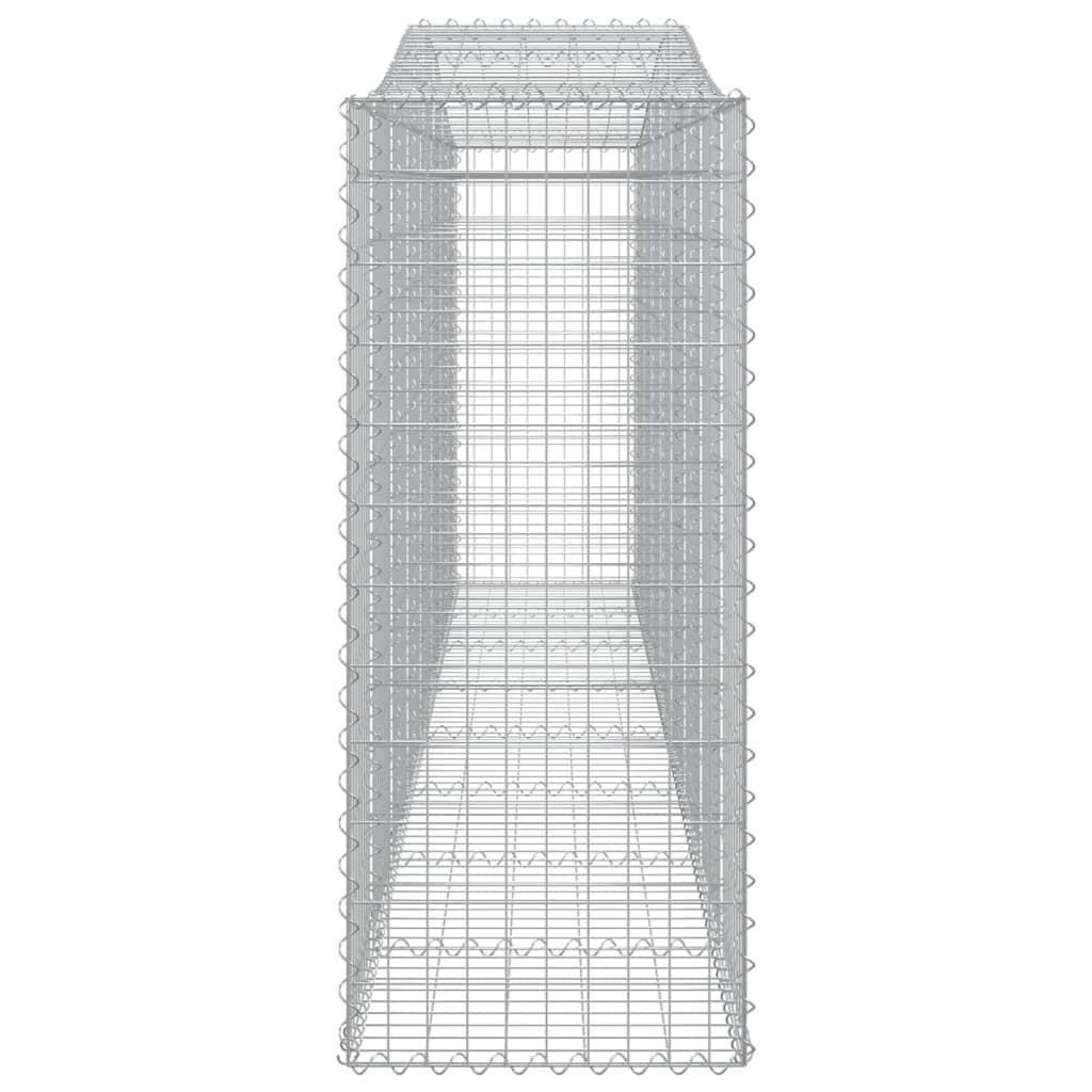 Arched Gabion Baskets 3 pcs  400x50x120/140 cm  Galvanised Iron