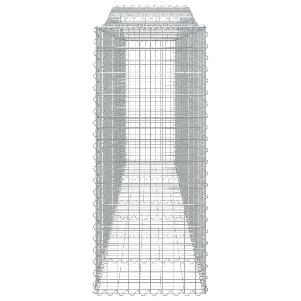 Arched Gabion Baskets 4 pcs 400x50x120/140 cm  Galvanised Iron