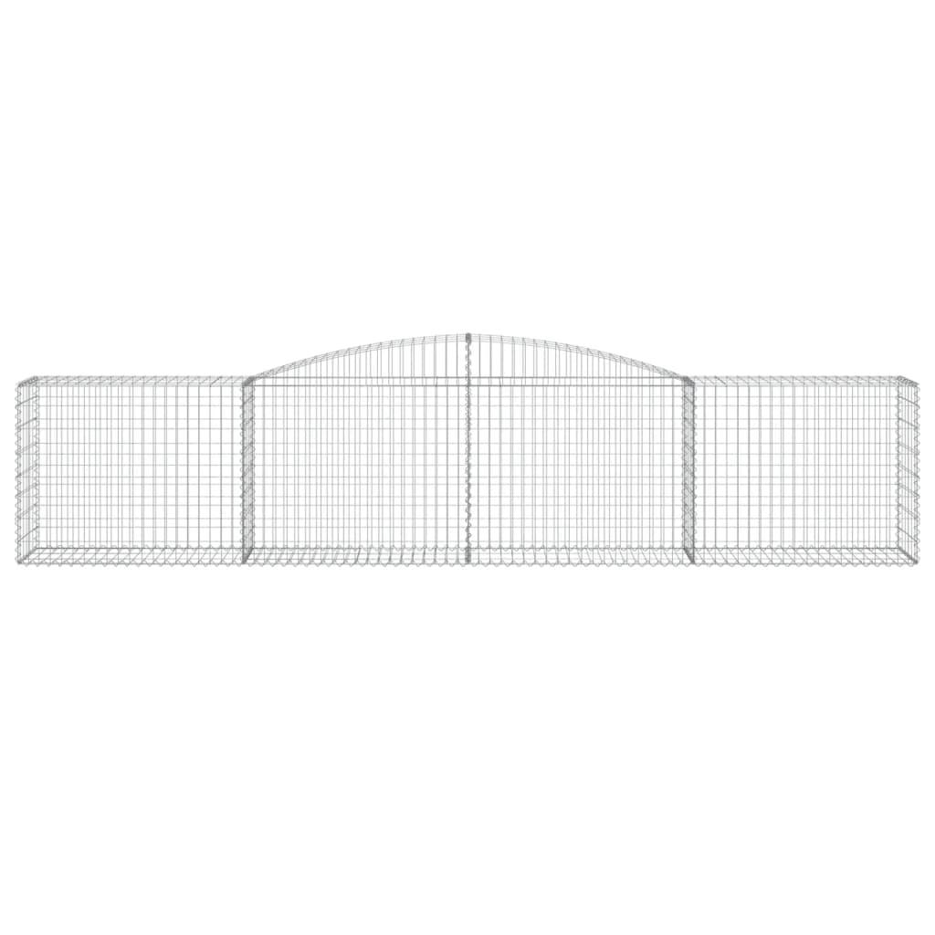 Arched Gabion Baskets 6 pcs 400x50x80/100 cm Galvanised Iron