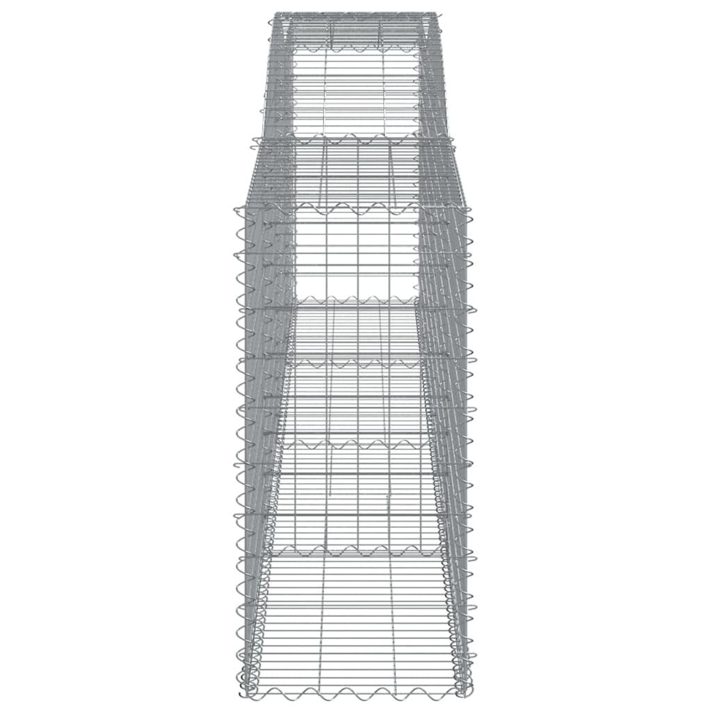 Arched Gabion Baskets 5 pcs 400x50x100/120 cm Galvanised Iron