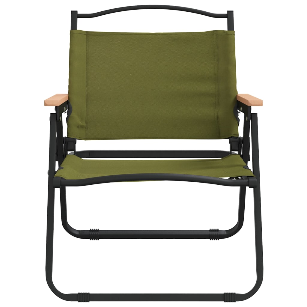 Camping Chairs 2 pcs Green 54x43x59 cm Oxford Fabric