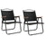 Camping Chairs 2 pcs Black 54x55x78 cm Oxford Fabric