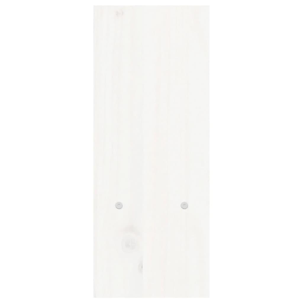 Monitor Stand White (39-72)x17x43 cm Solid Wood Pine