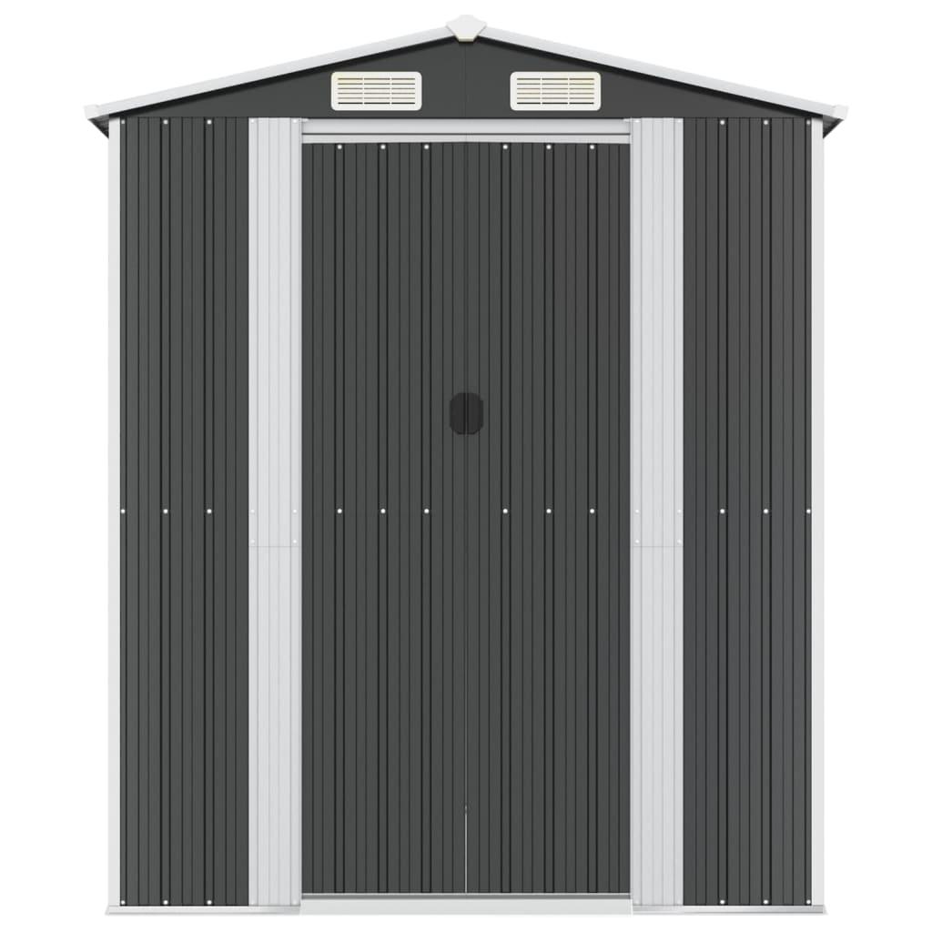 Garden Shed Anthracite 192x606x223 cm Galvanised Steel
