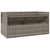 2-Seater Garden Sofa with Cushions Grey Poly Rattan