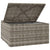 3 Piece Garden Lounge Set with Cushions Grey Poly Rattan