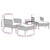 5 Piece Garden Lounge Set with Cushions Black Poly Rattan