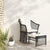 2 Piece Garden Lounge Set with Cushions Black Poly Rattan