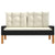 4 Piece Garden Lounge Set with Cushions Poly Rattan&Solid Wood