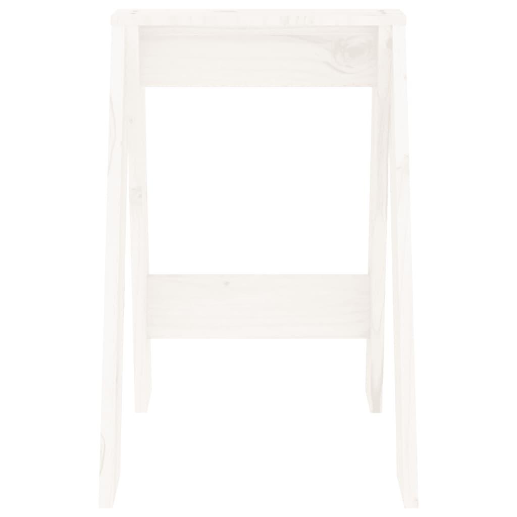 Stools 2 pcs White 40x40x60 cm Solid Wood Pine