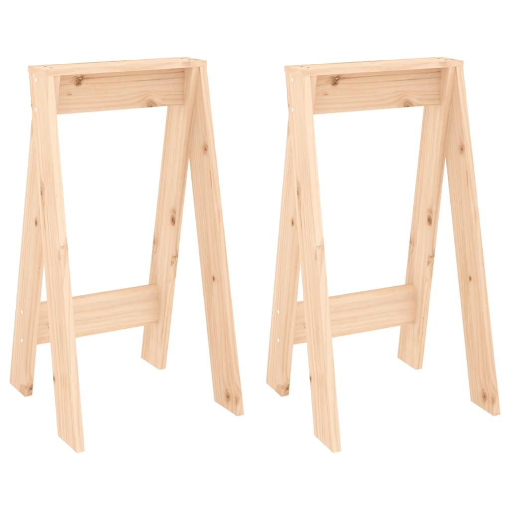 Stools 2 pcs 40x40x75 cm Solid Wood Pine
