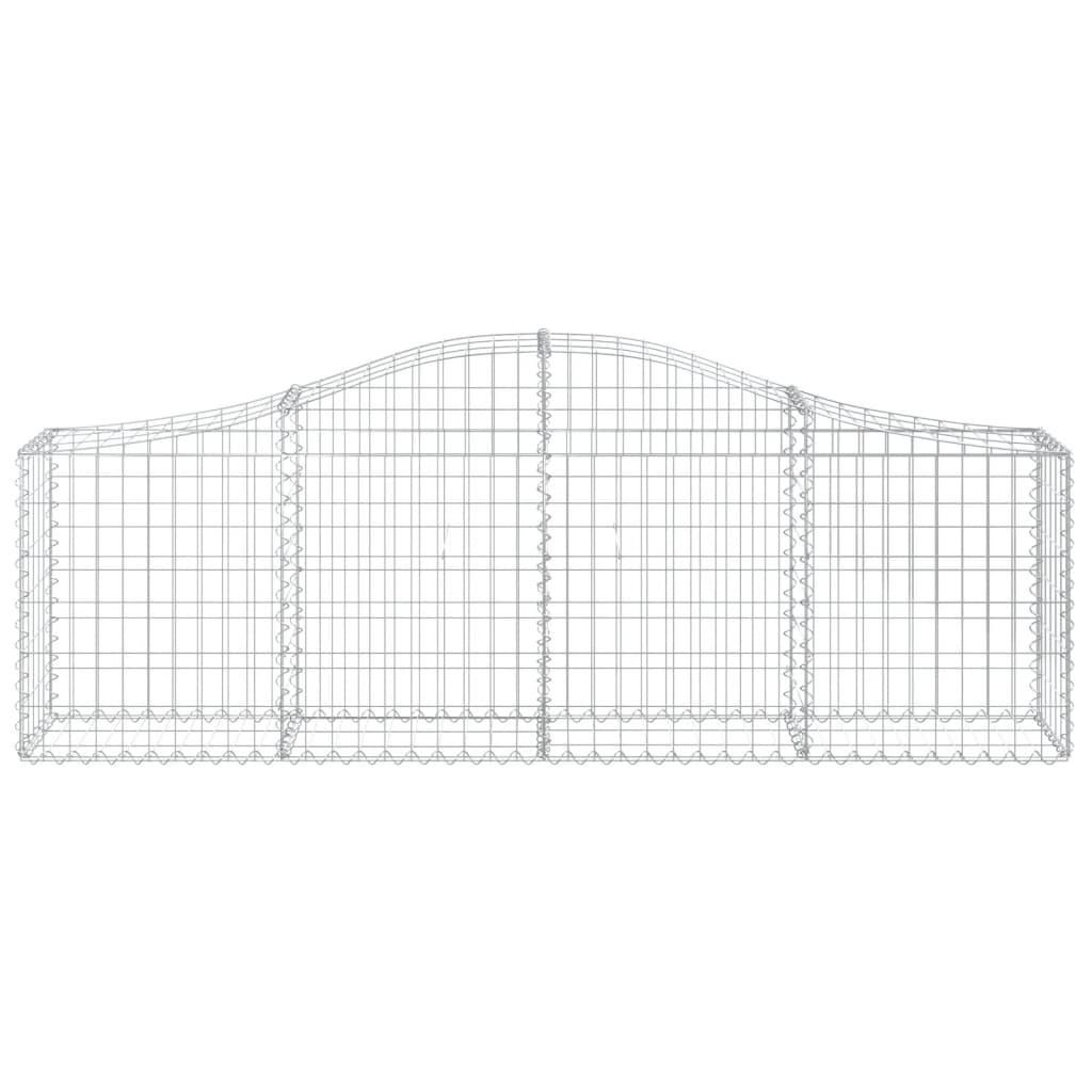 Arched Gabion Basket 200x30x60/80 cm Galvanised Iron