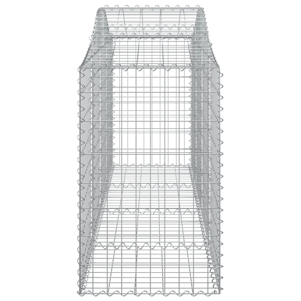 Arched Gabion Basket 200x50x80/100 cm Galvanised Iron