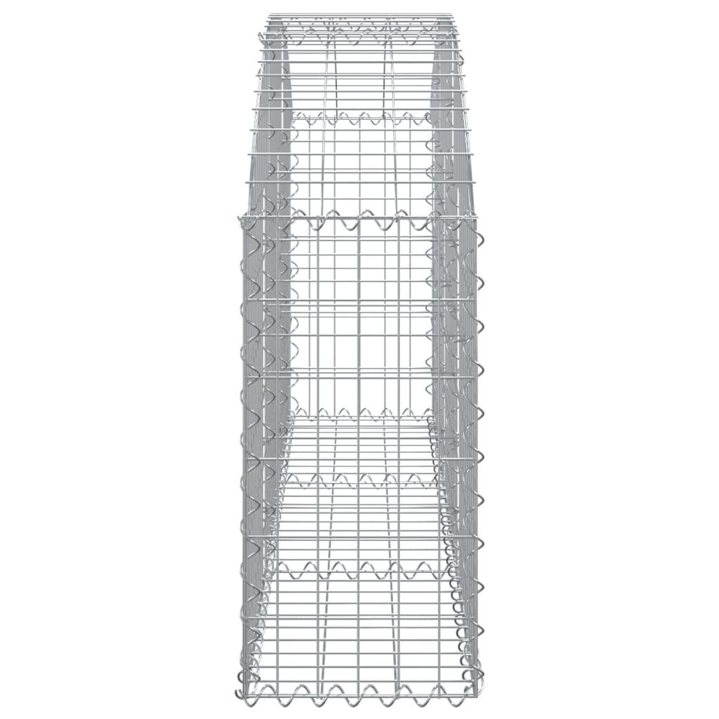 Arched Gabion Basket 150x30x60/80 cm Galvanised Iron