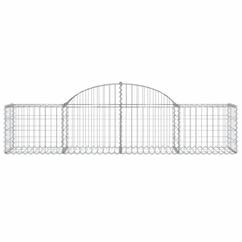 Arched Gabion Basket 200x50x40/60 cm Galvanised Iron