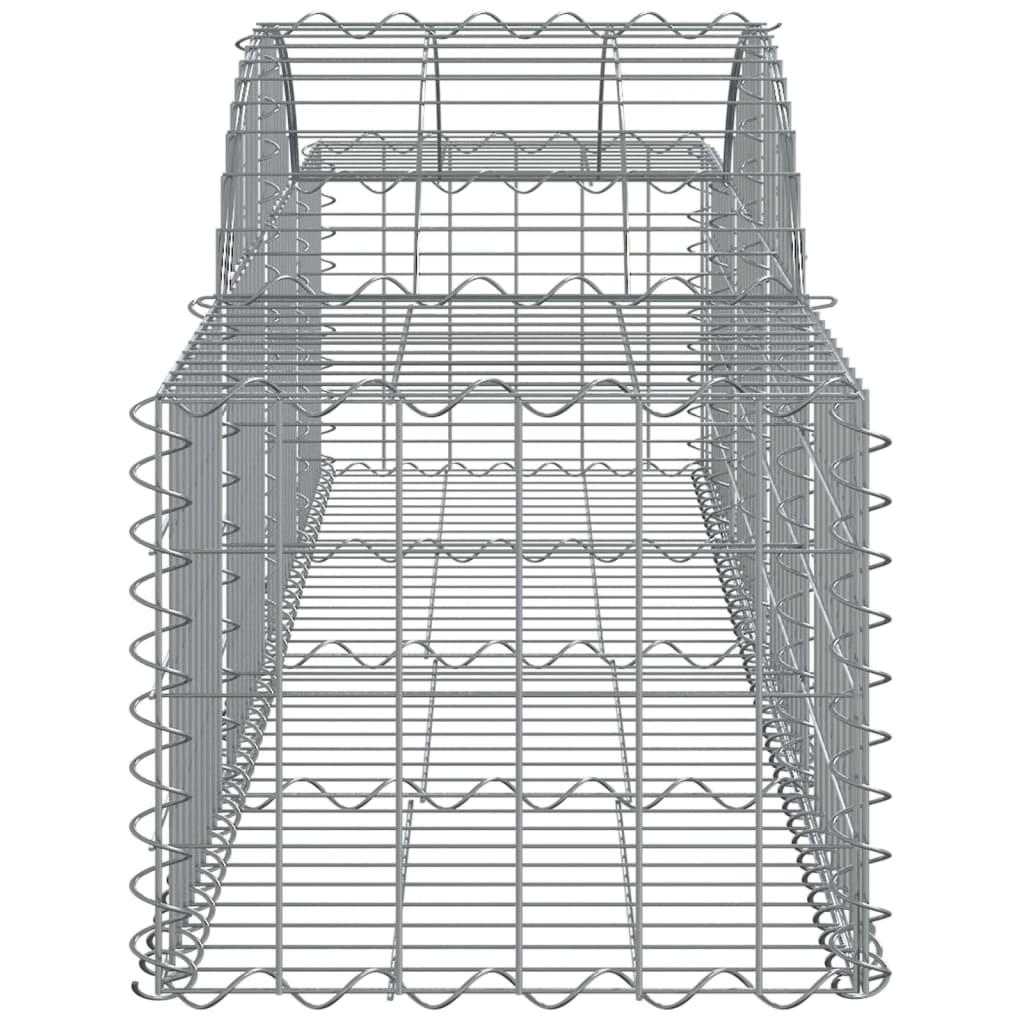 Arched Gabion Basket 200x50x40/60 cm Galvanised Iron