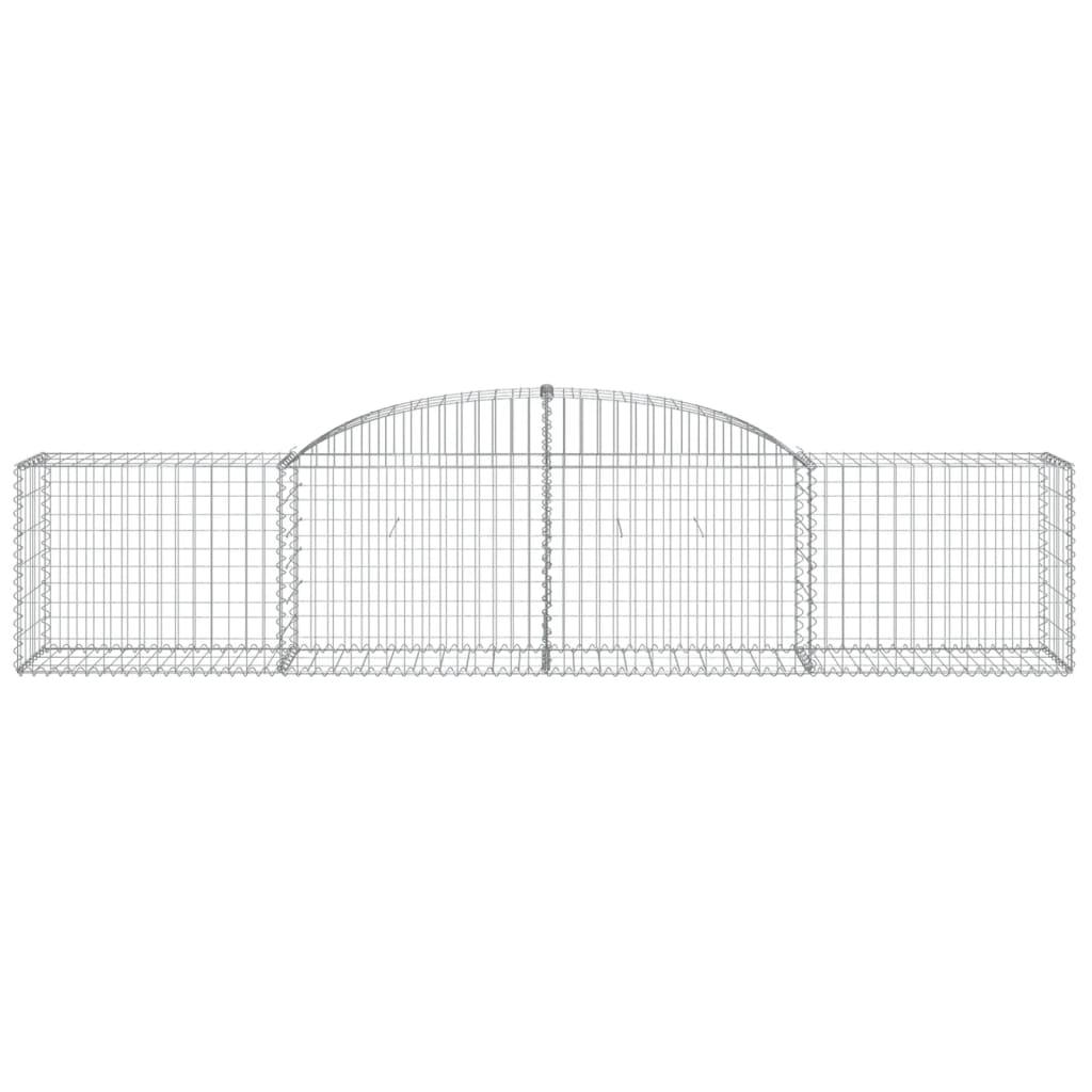 Arched Gabion Basket 300x50x60/80 cm Galvanised Iron