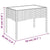 4 Piece Garden Lounge Set with Cushions Grey Poly Rattan