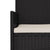 4 Piece Garden Lounge Set with Cushions Black Poly Rattan