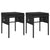 6 Piece Garden Lounge Set with Cushions Black Poly Rattan