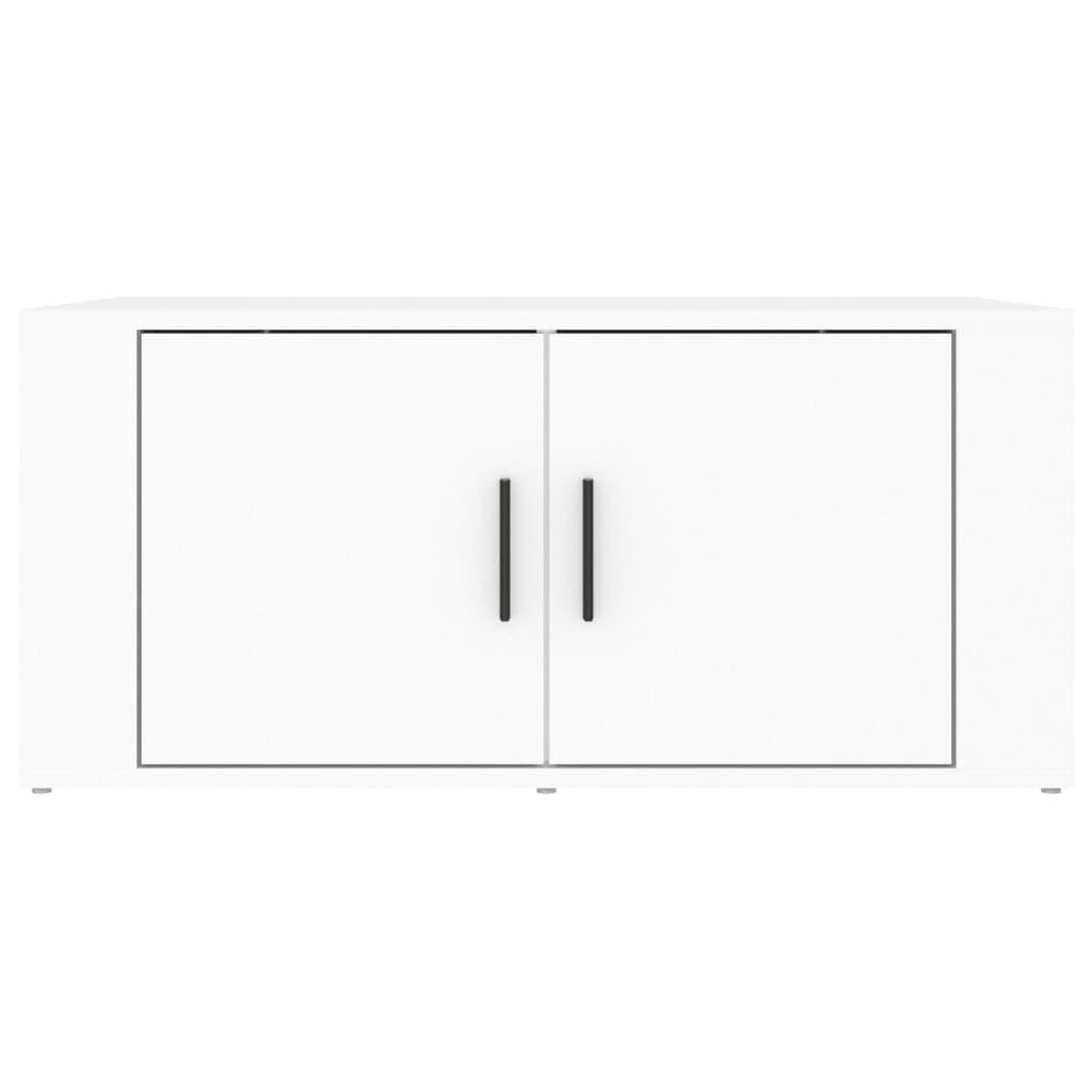 Coffee Table White 80x50x36 cm Engineered Wood