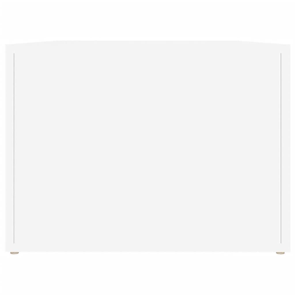 Coffee Table White 80x50x36 cm Engineered Wood